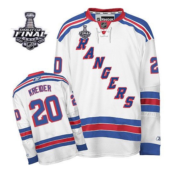 Chris Kreider New York Rangers Reebok Premier White Away ...