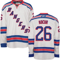 Joe Kocur New York Rangers Reebok Authentic White Away Jersey