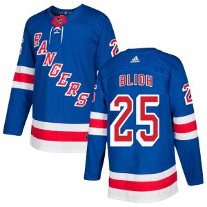 Anton Blidh New York Rangers Adidas Authentic Royal Blue Home Jersey