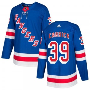 Sam Carrick New York Rangers Adidas Authentic Royal Blue Home Jersey