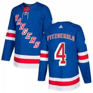 Casey Fitzgerald New York Rangers Adidas Authentic Royal Blue Home Jersey