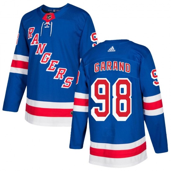 Dylan Garand New York Rangers Adidas Authentic Royal Blue Home Jersey ...