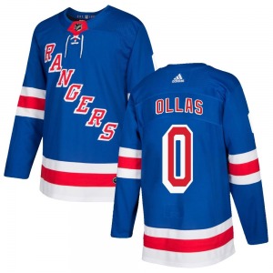 Hugo Ollas New York Rangers Adidas Authentic Royal Blue Home Jersey