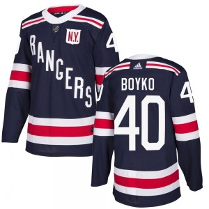 Talyn Boyko New York Rangers Adidas Authentic Navy Blue 2018 Winter Classic Home Jersey