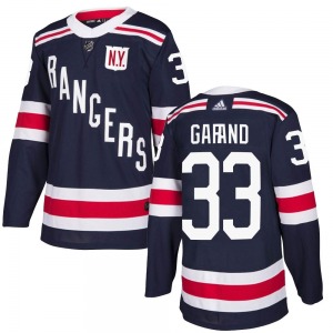 Dylan Garand New York Rangers Adidas Authentic Navy Blue 2018 Winter Classic Home Jersey