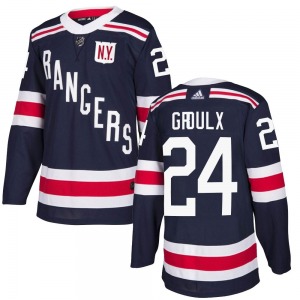 Bo Groulx New York Rangers Adidas Authentic Navy Blue 2018 Winter Classic Home Jersey