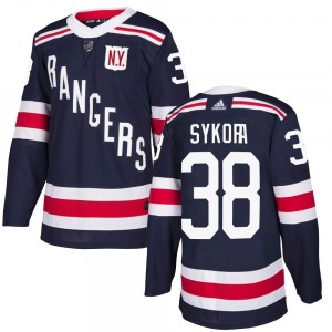 Adam Sykora New York Rangers Adidas Authentic Navy Blue 2018 Winter Classic Home Jersey