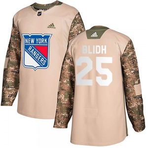 Anton Blidh New York Rangers Adidas Authentic Camo Veterans Day Practice Jersey