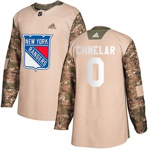 Jaroslav Chmelar New York Rangers Adidas Authentic Camo Veterans Day Practice Jersey