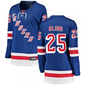 Women's Anton Blidh New York Rangers Fanatics Branded Breakaway Blue Home Jersey