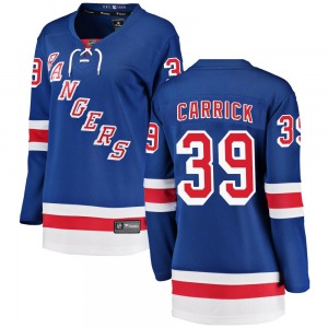 Women's Sam Carrick New York Rangers Fanatics Branded Breakaway Blue Home Jersey