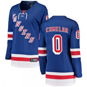 Women's Jaroslav Chmelar New York Rangers Fanatics Branded Breakaway Blue Home Jersey