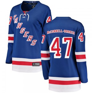 Women's Bryce McConnell-Barker New York Rangers Fanatics Branded Breakaway Blue Home Jersey