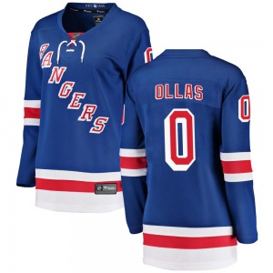 Women's Hugo Ollas New York Rangers Fanatics Branded Breakaway Blue Home Jersey