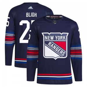 Anton Blidh New York Rangers Adidas Authentic Navy Alternate Primegreen Jersey