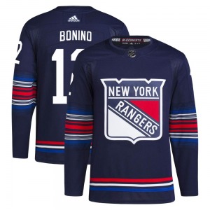 Nick Bonino New York Rangers Adidas Authentic Navy Alternate Primegreen Jersey