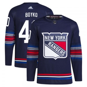 Talyn Boyko New York Rangers Adidas Authentic Navy Alternate Primegreen Jersey