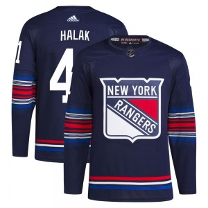 Jaroslav Halak New York Rangers Adidas Authentic Navy Alternate Primegreen Jersey