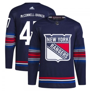 Bryce McConnell-Barker New York Rangers Adidas Authentic Navy Alternate Primegreen Jersey