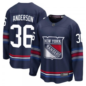 Youth Glenn Anderson New York Rangers Fanatics Branded Premier Navy Breakaway Alternate Jersey