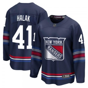 Youth Jaroslav Halak New York Rangers Fanatics Branded Premier Navy Breakaway Alternate Jersey