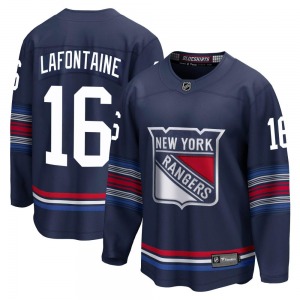 Youth Pat Lafontaine New York Rangers Fanatics Branded Premier Navy Breakaway Alternate Jersey