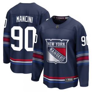 Youth Victor Mancini New York Rangers Fanatics Branded Premier Navy Breakaway Alternate Jersey