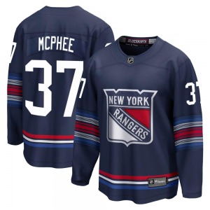 Youth George Mcphee New York Rangers Fanatics Branded Premier Navy Breakaway Alternate Jersey