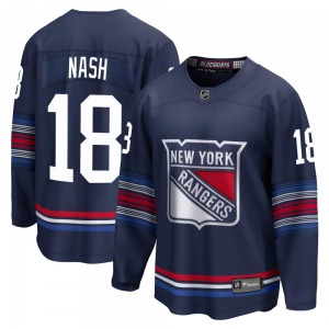 Youth Riley Nash New York Rangers Fanatics Branded Premier Navy Breakaway Alternate Jersey