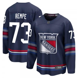 Youth Matt Rempe New York Rangers Fanatics Branded Premier Navy Breakaway Alternate Jersey