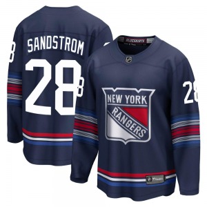 Youth Tomas Sandstrom New York Rangers Fanatics Branded Premier Navy Breakaway Alternate Jersey