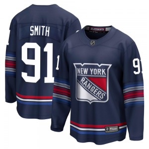 Youth Reilly Smith New York Rangers Fanatics Branded Premier Navy Breakaway Alternate Jersey