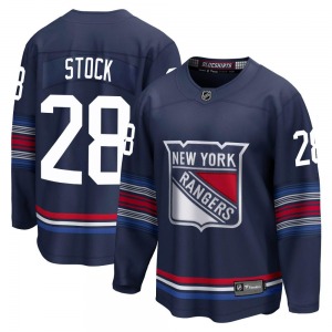 Youth P.j. Stock New York Rangers Fanatics Branded Premier Navy Breakaway Alternate Jersey