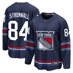 Youth Malte Stromwall New York Rangers Fanatics Branded Premier Navy Breakaway Alternate Jersey