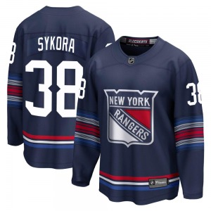 Youth Adam Sykora New York Rangers Fanatics Branded Premier Navy Breakaway Alternate Jersey