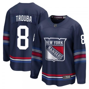 Youth Jacob Trouba New York Rangers Fanatics Branded Premier Navy Breakaway Alternate Jersey