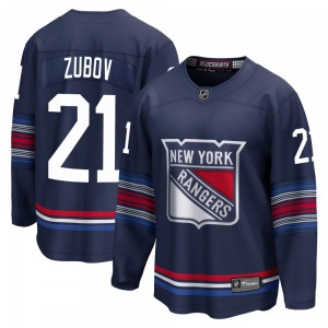 Youth Sergei Zubov New York Rangers Fanatics Branded Premier Navy Breakaway Alternate Jersey