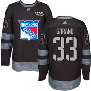 Youth Dylan Garand New York Rangers Authentic Black 1917-2017 100th Anniversary Jersey