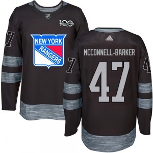 Youth Bryce McConnell-Barker New York Rangers Authentic Black 1917-2017 100th Anniversary Jersey