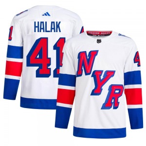 Jaroslav Halak New York Rangers Adidas Authentic White 2024 Stadium Series Primegreen Jersey