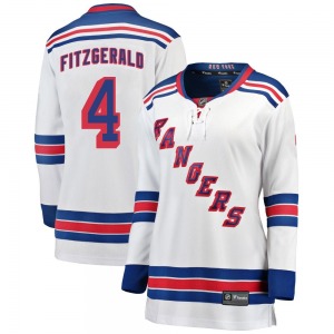 Women's Casey Fitzgerald New York Rangers Fanatics Branded Breakaway White Away Jersey