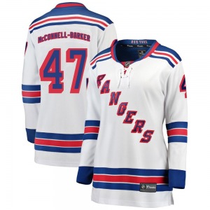 Women's Bryce McConnell-Barker New York Rangers Fanatics Branded Breakaway White Away Jersey