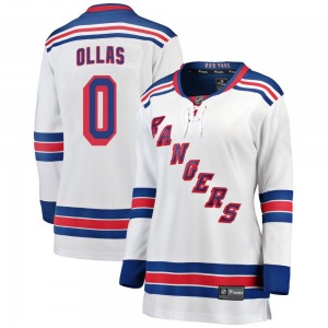 Women's Hugo Ollas New York Rangers Fanatics Branded Breakaway White Away Jersey