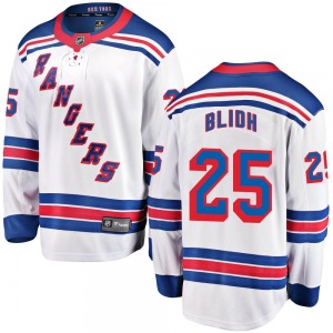 Anton Blidh New York Rangers Fanatics Branded Breakaway White Away Jersey