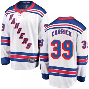 Sam Carrick New York Rangers Fanatics Branded Breakaway White Away Jersey