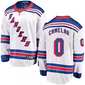 Jaroslav Chmelar New York Rangers Fanatics Branded Breakaway White Away Jersey