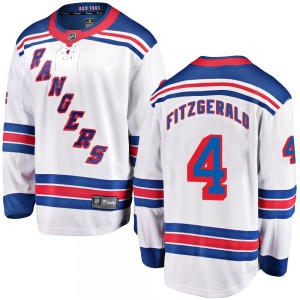 Casey Fitzgerald New York Rangers Fanatics Branded Breakaway White Away Jersey