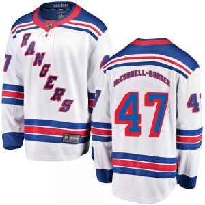 Bryce McConnell-Barker New York Rangers Fanatics Branded Breakaway White Away Jersey