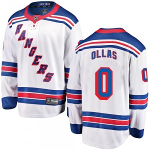 Hugo Ollas New York Rangers Fanatics Branded Breakaway White Away Jersey