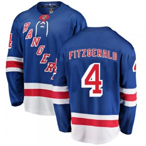 Casey Fitzgerald New York Rangers Fanatics Branded Breakaway Blue Home Jersey